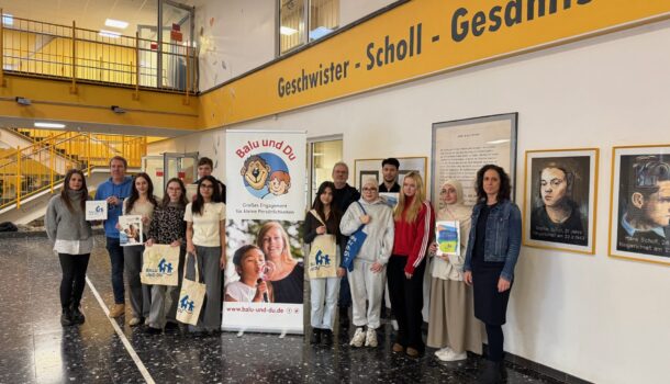 Geschwister-Scholl-Gesamtschule für Engagement im Mentorenprogramm „Balu und Du“ ausgezeichnet